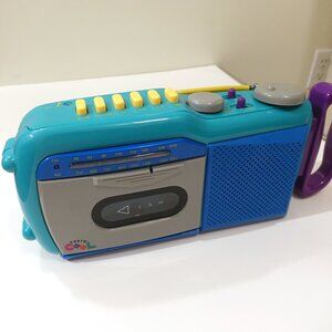 Rare Retro Casio Cool KM-90 Boombox AM/FM Radio Cassette Player Works